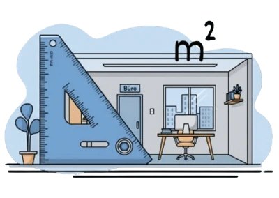 Fläche der Gewerbeimmobilie